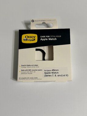 OtterBox Case for Apple Watch 45mm Series 7/8/9 Protective Bumper Black NEW